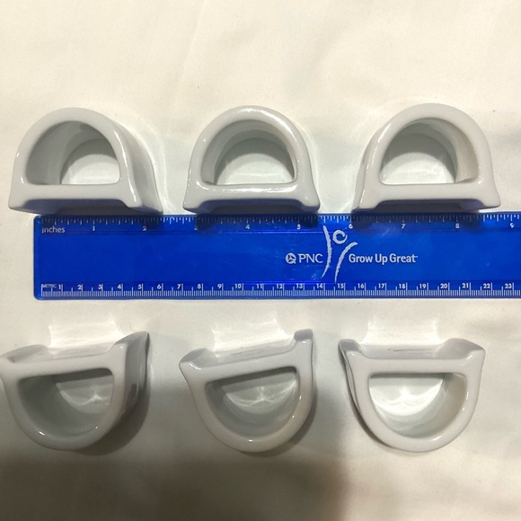 John Hinde 6 Porcelain Napkin Holders Wild Irish Purple Flowers - Picture 4 of 9